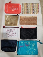 Ipsy Bags Lot of 8 Cosmetic Glam Makeup Bags Beauty Pouches - Zipper