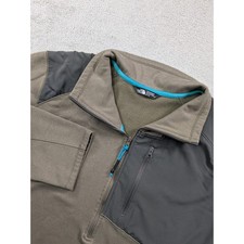 The North Face Mens XL FlashDry-XD Quarter Zip Fleece Pullover Brown Jacket