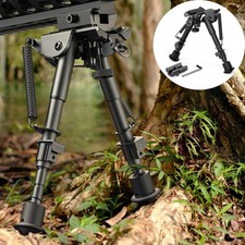 6-9" Adjustable Bipod Spring Harris Metal Sling Swivel Rifle Hunting UK