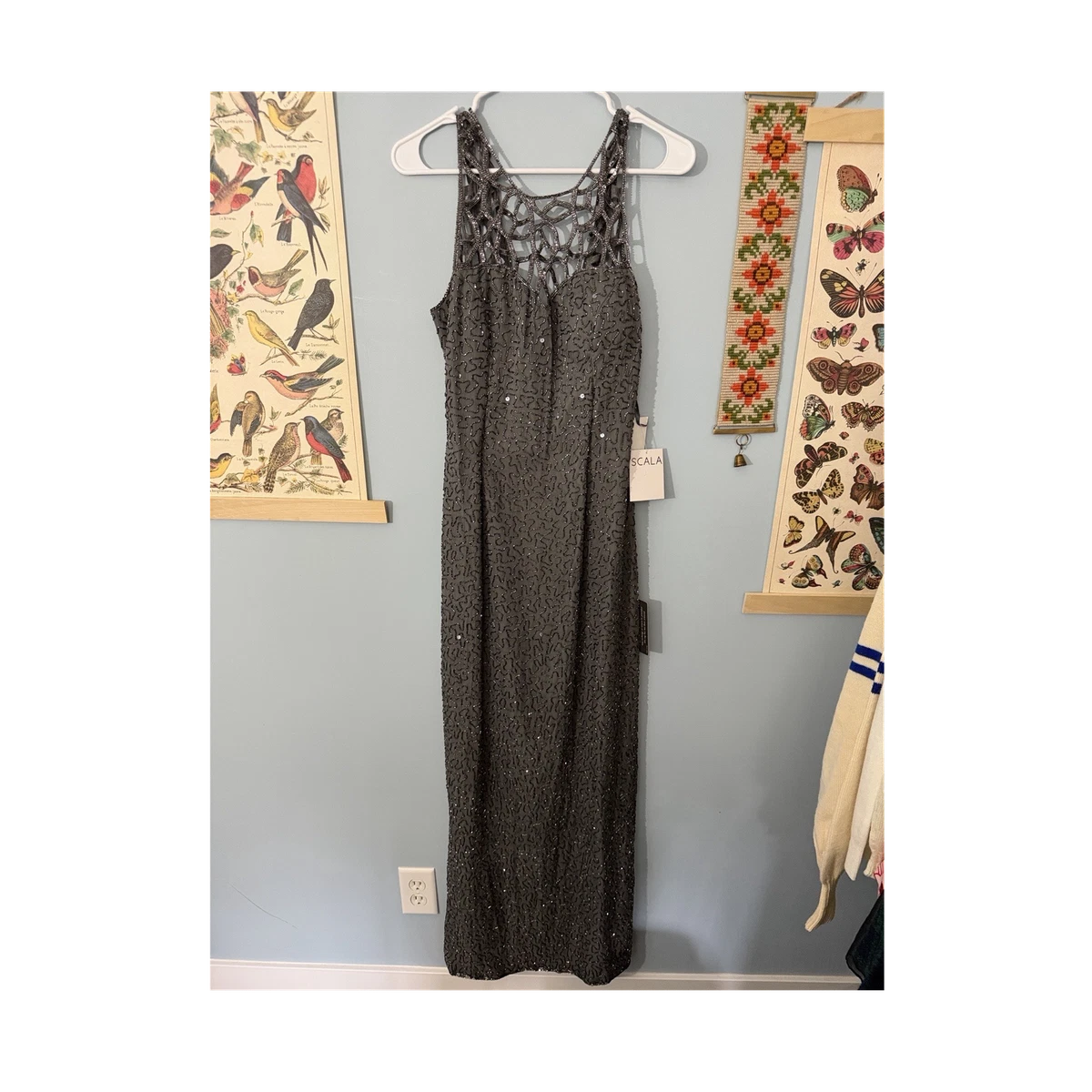 Gray Beaded Dresses for Women for sale