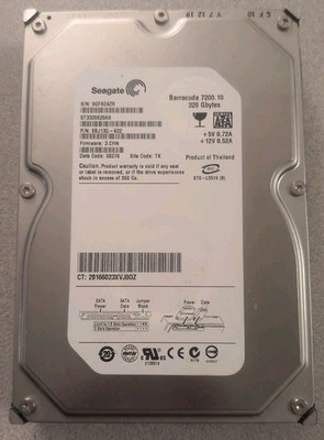 Seagate 7200.10, 320GB Desktop SATA Hard Drive, Tested, Working, Free Shipping