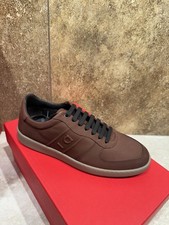 New Salvatore Ferragamo Adam Men Fashion Sneakers Brown 10 10.5 11 11.5 12 13