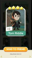 Tom Riddle -  MONOPOLY! STICKERS GO  ⭐ 14.7 - BLAZING Fast Delivery