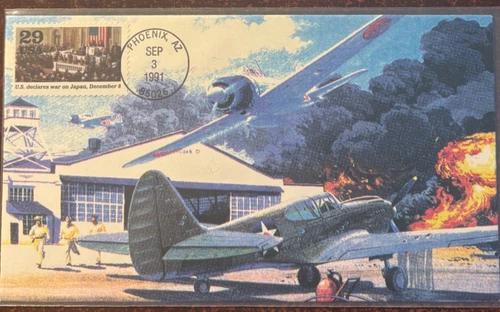 #2559j Congress declares war on Japan FDC on KMC Ventures cachet