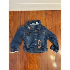 Vintage Disney Mickey Original Infant Denim Jacket Embroidered Minnie 24 M Snap