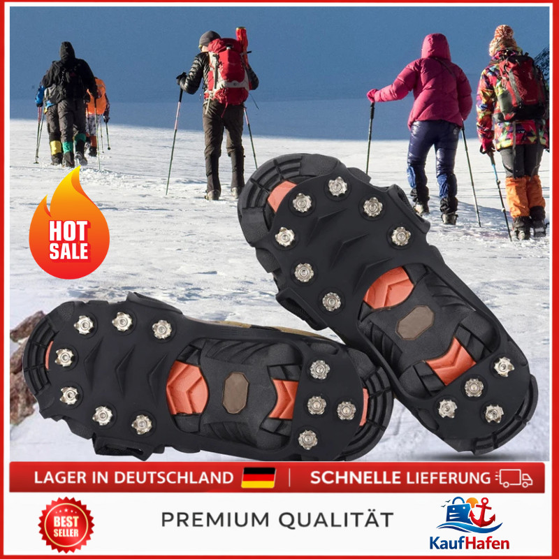 Steigeisen Schuhe Winter Anti-Rutsch 11 Zacken Schuhspikes Eis Schnee