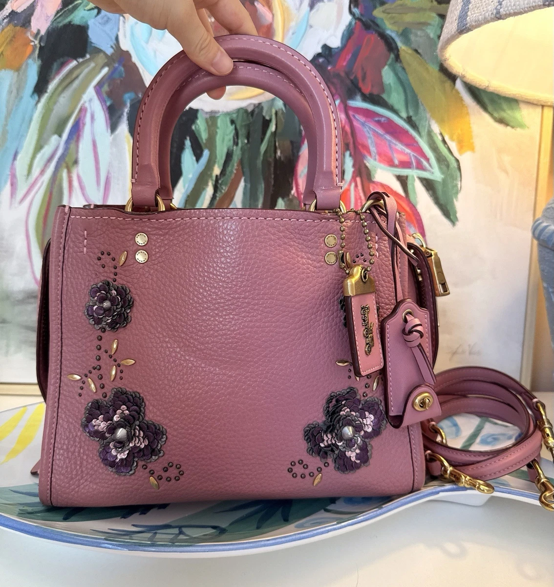 25+ Coach Shoulder Bag Floral Bags & Handbags for Women for sale