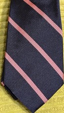 Brook Brothers Blue/pink Striped Kids High-Quality 51inch Ripp Tie
