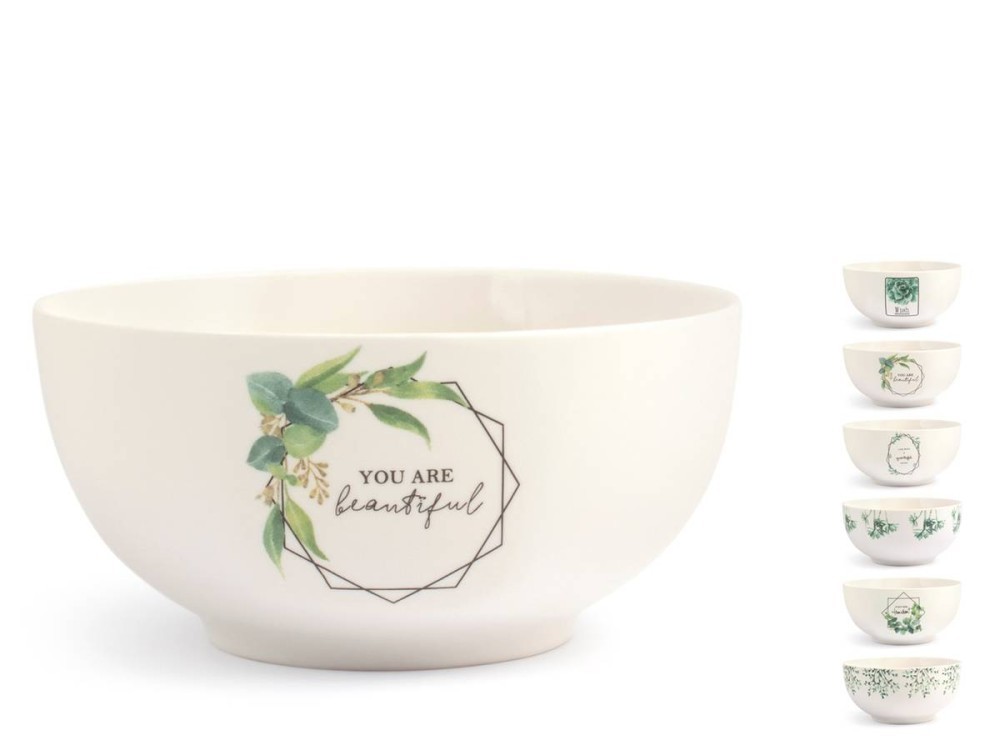 Set H&H New Botanic 6 Bowls New Bone China