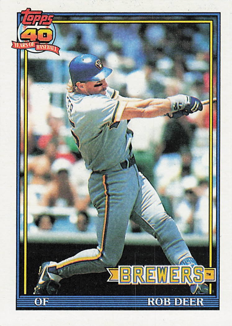 1991 Topps Rob Deer #192