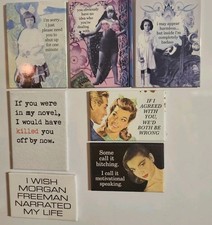 Lot of 7 Fridge Magnets Funny Gifts Funny Sayings Pinup Women Jokes Funny Gift