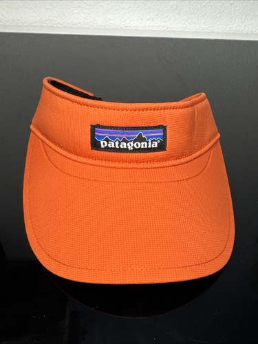 Cappello Visiera Parasole Patagonia P-6 Pimento Rosso Logo Regolabile Escursionismo Spedizione Gratuita A31 - Foto 2 di 6