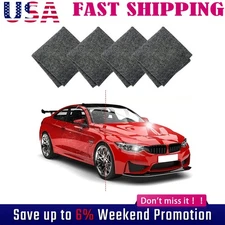 4Pcs Nano Sparkle Cloth Car Magic Scratch Repair Remover Cloth Nano Cloth Xktsph