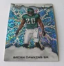 Brian Dawkins 2025 Leaf Flash Platinum Blue Sparkles 1/1 Philadelphia Eagles HOF