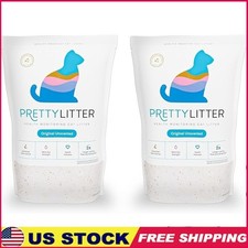 Low Dust Cat Litter Silica Gel Monitor Health Odor Control Low Tracking 12lb New