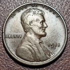 1911-S Lincoln Wheat Cent Better Date Solid FINE Orig Toning Problem Free Coin