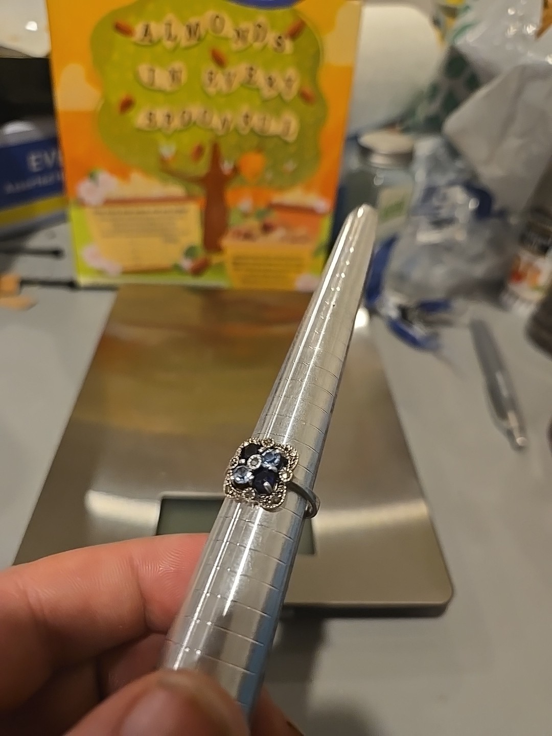 old art Deco 925 Silver Ring - image 7