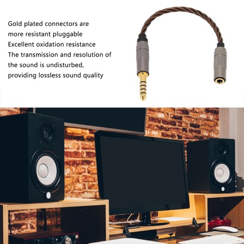 .›4.4mm Balanced Male To 3.5mm Stereo Female Headphone Cable Gold Plated Head BG - Picture 19 of 23
