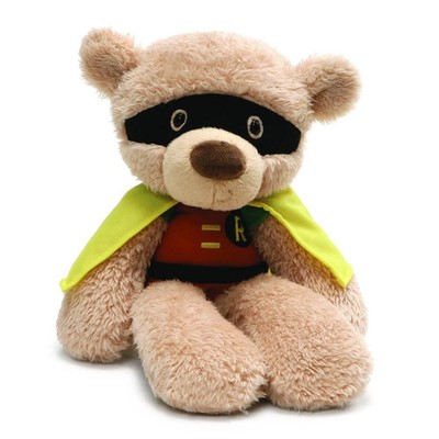 GUND 14'' Superhero Robin Bear Plush Toy Soft Stuffed Animal Gift for Kids & Fans