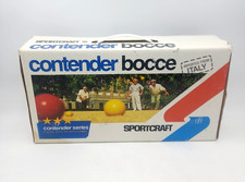 Sportcraft Contender Series Bocce Set 8 Resin Balls Pallino Boxed Made In Italy