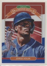 2020 Donruss Optic Diamond Kings Red White & Blue Prizm /150 Jorge Soler #19 ov4