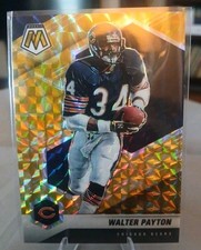 2021 Mosaic WALTER PAYTON Orange Reactive COLOR MATCH #42 Chicago Bears SP HOF