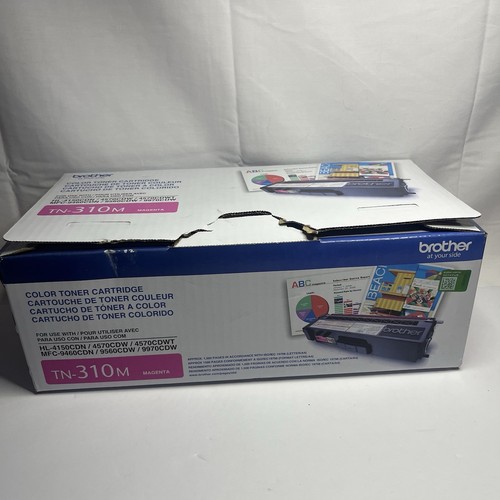 Brother Genuine TN310M Color Laser Magenta Toner Cartridge-new factory seal