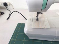 Janome 2200XT Electric Sewing Machine Foot Pedal Operated, White