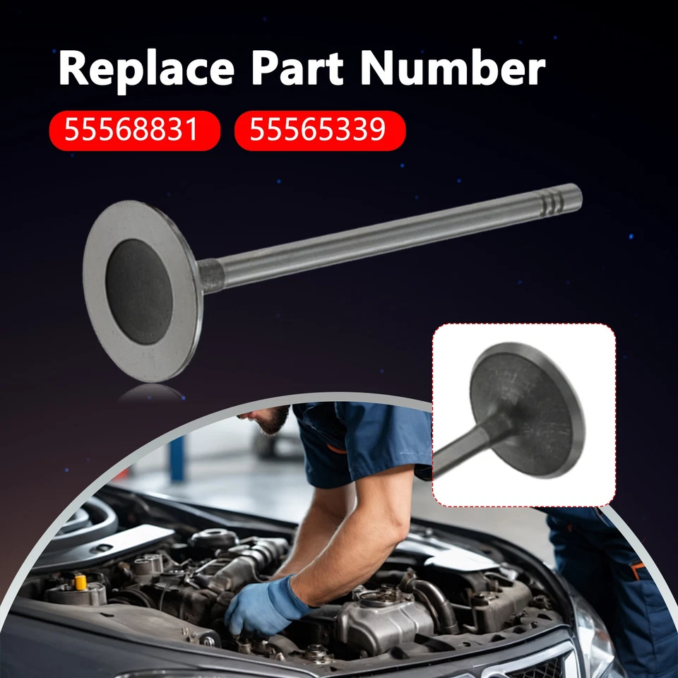 16 впускных выпускных клапанов подходят для Buick Cadillac Chevrolet 1,4 л DOHC 11-19 годов выпуска - Изображение 4 из 4