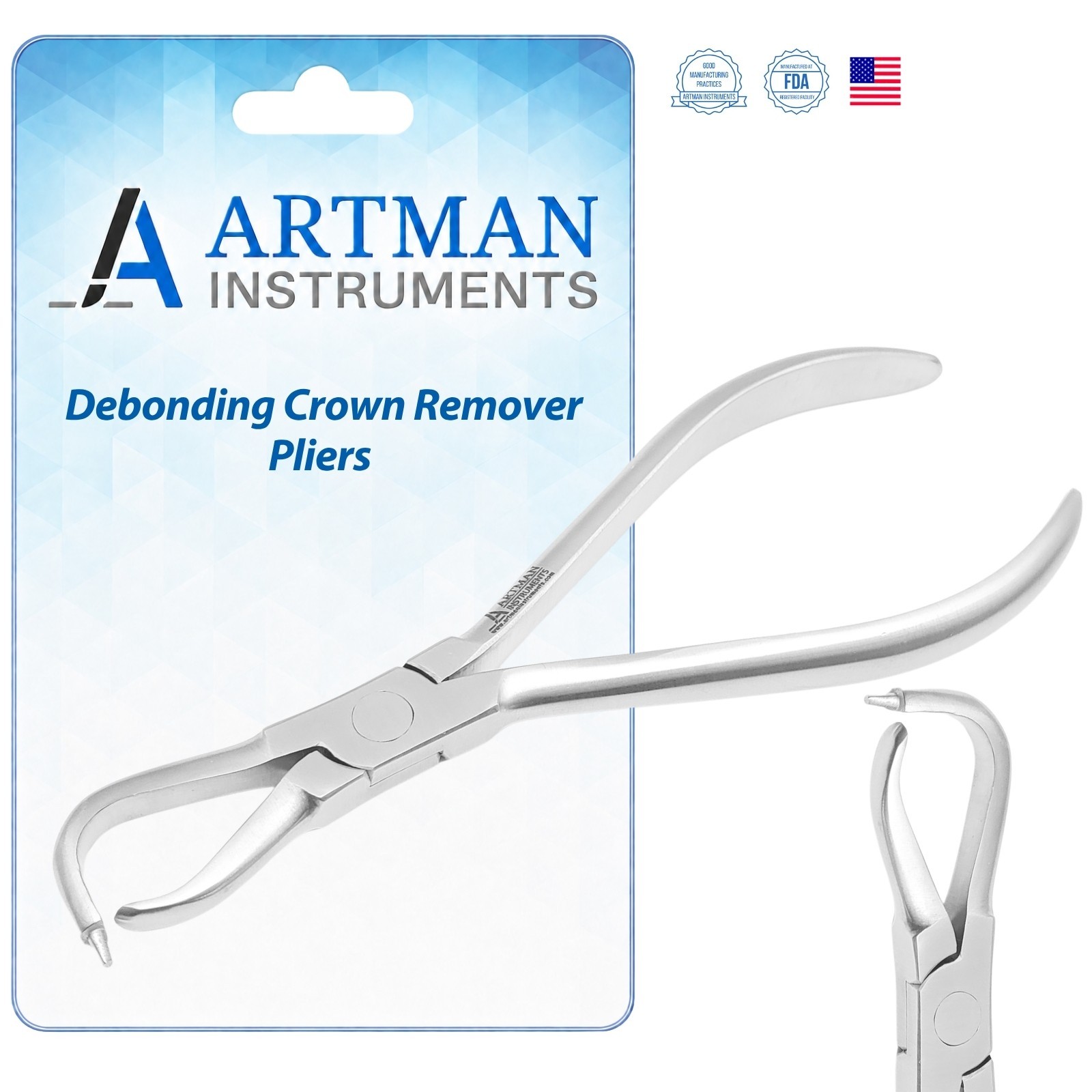 Artman Instruments Dental Debonding Crown Removing Pliers