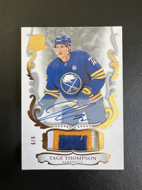 2023-24 Upper Deck The Cup Tage Thompson Patch Gold Foil Auto #/8 Sabres