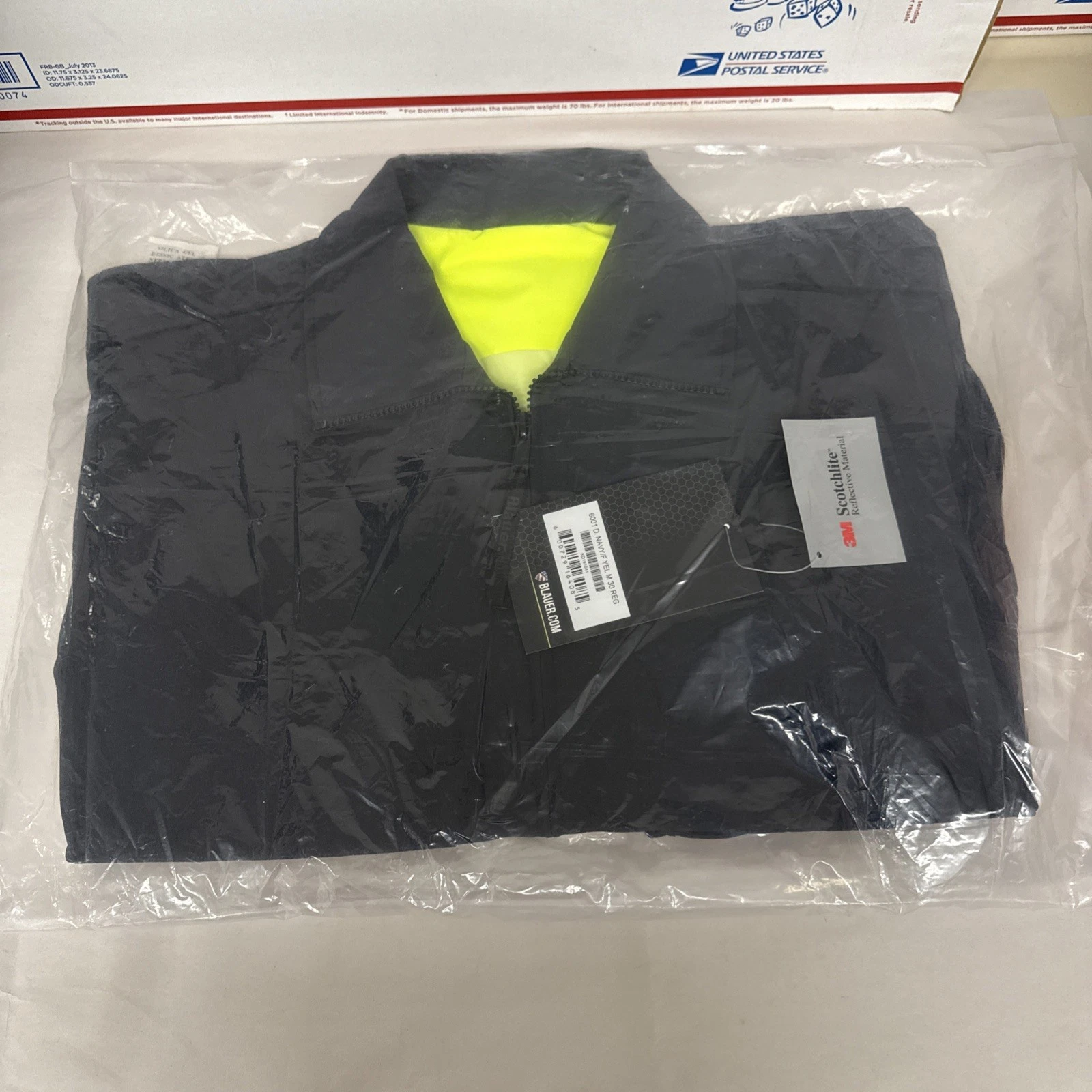 Blauer Tactical Jacket Neon Zip Reversible Windbreaker 6001 Size M 30 Reg