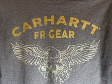 NWT Carhartt FR Gear Loose Fit LS Shirt Eagle Wings Logo M Flame Resistant NEW