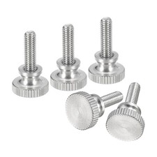 5pcs M4x12mm Knurled Thumb Screws 304 Stainless Steel Flat Knurled Thumb Screws