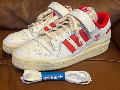 Adidas Men Men 9.5US Forum 84Low 80S Vintagewhite/Red/Cree Limited Edition Sport