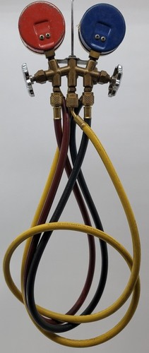 MasterCool Air Conditioning HVAC Refrigeration Manifold w/ 36" Hoses - Picture 2 of 5