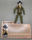 Vintage Hasbro 1983 GI Joe Helicopter Pilot Wild Bill with File Card