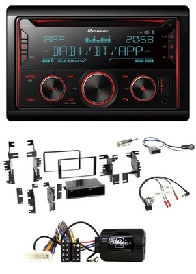 Pioneer 2DIN DAB Lenkrad Bluetooth USB CD Autoradio für Nissan Tiida Versa C11 0
