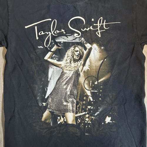 Y2K 2009 Taylor Swift Fearless Tour Graphic T-Shirt Adult Small Black - 第 4/6 張圖片