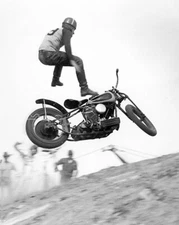 Harley-Davidson Hill Climbing Print 8x10 Photo 92
