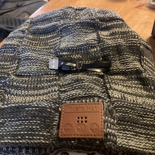 HIGHEVER, Unisex Bluetooth Hat, Removable Wireless Earphone Hat, Blue - 第 2/3 張圖片