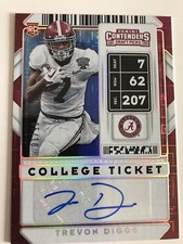 2020 panini contenders draft picks football TREVON DIGGS Collage Ticket /10