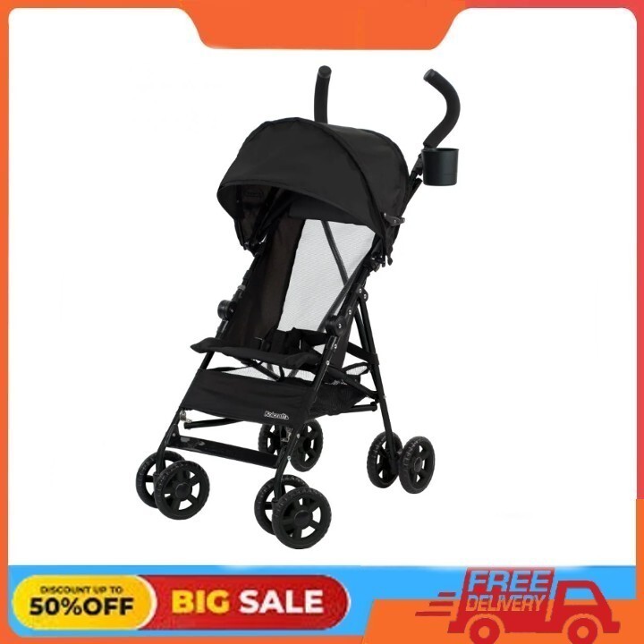 Kolcraft Cloud Umbrella Unisex Stroller, Black for Child