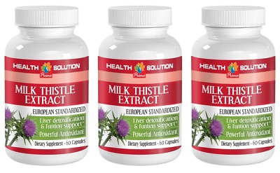Immune system for men -MILK THISTLE EXTRACT- milk thistle whole seeds - 3 Bot