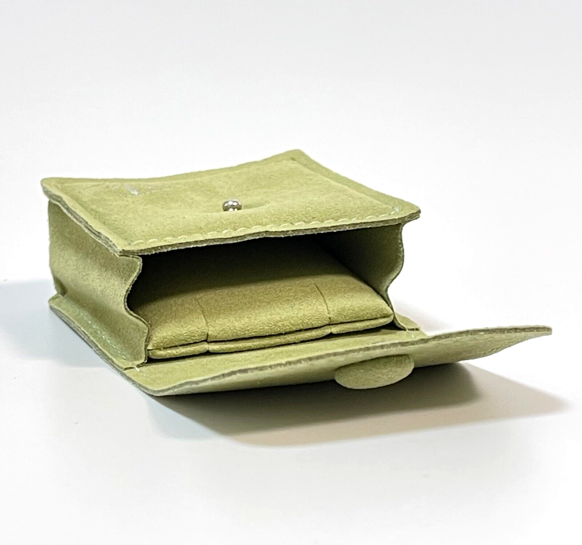 Van cleef & Arpels genuine Necklace Pouch Green suede case VCA