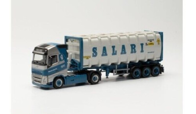 Herpa 314718 Volvo FH Gl. 2020 30 ft. Bulkcontainer Sattelzug ''Salari''  NL 1:87