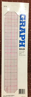 C-Thru Graph Ruler Inch in 16ths- B-70 Beveled Edges - New