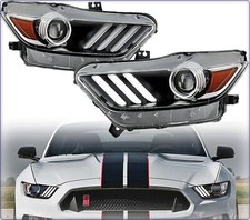 2x SCHEINWERFER HAUPTSCHEINWERFER FÜR FORD MUSTANG 2015 - 2017 XENON EU