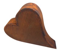 Dekofigur Herz 3D 31X29 Cm Im Rost Design - Rostfigur FüR Den Garten, Gartendeko