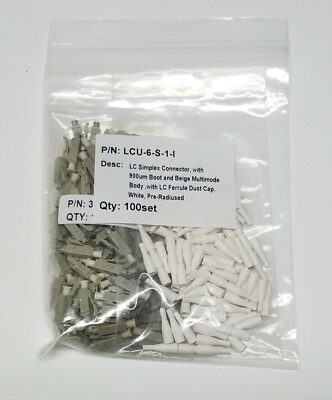 LC/UPC Epoxy & Polish Connector, MM Beige, 900um Boot, Pre-Radiused ...